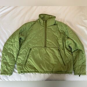 Like New - Lululemon Quilted Quarter Zip Puffer in Green